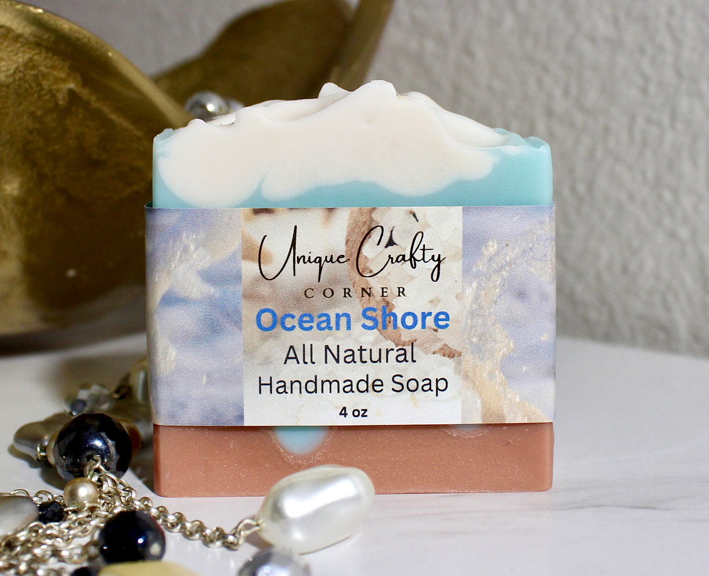 Ocean Shore Artisan Soap Bar All Natural Handmade Handcrafted Soap.