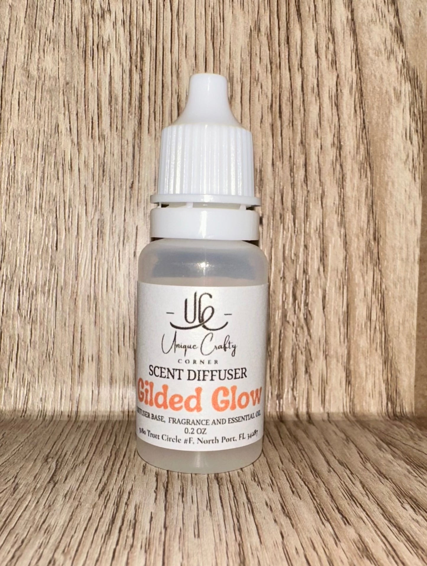 Gilded Glow Diffuser Refill with Essential or Fragrance oil. All Natural. Long Lasting air freshener.