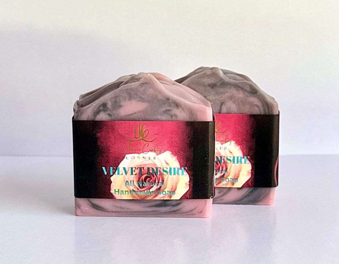 Velvet Desire Soap Bar All Natural Artisan Handmade Handcrafted Soap.