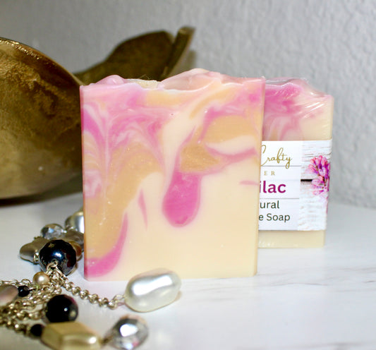 Lilac Soap Bar All Natural Artisan Handmade Handcrafted Soap.