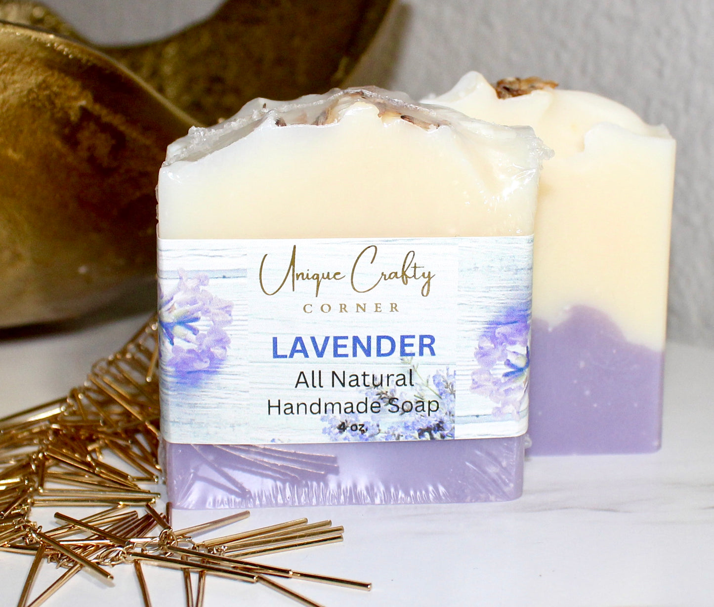 Lavender Soap Bar All Natural Artisan Handmade Handcrafted Soap.