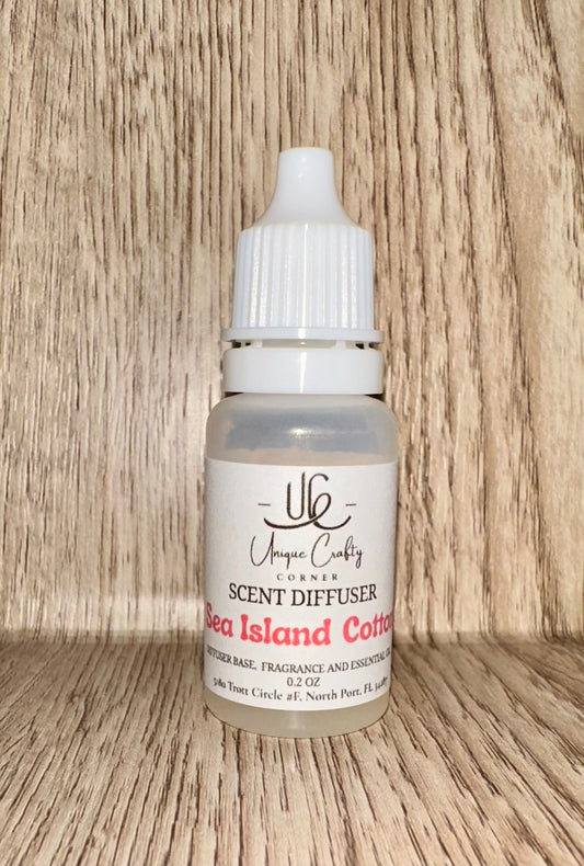 Sea Island Cotton Diffuser Refill with Essential or Fragrance oil. All Natural. Long Lasting air freshener.