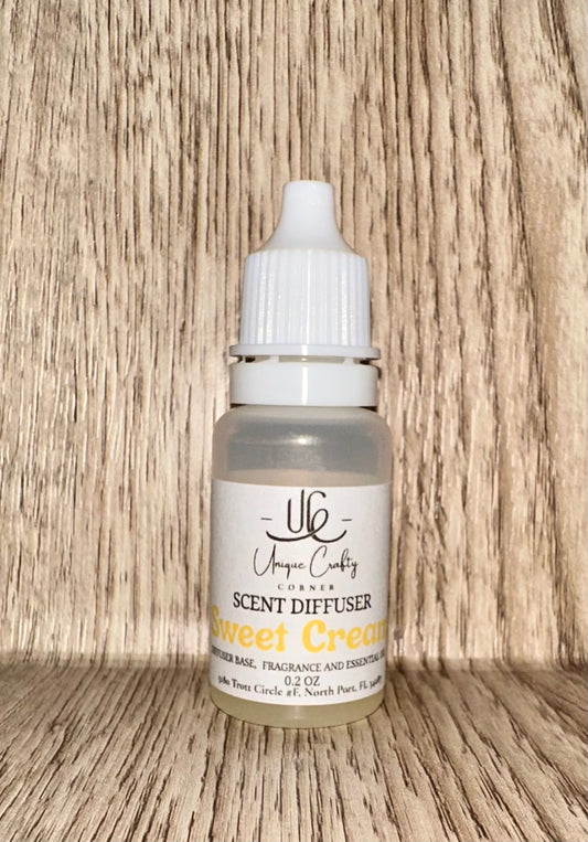Sweet Cream Diffuser Refill with Essential or Fragrance oil. Natural. Long Lasting air freshener.