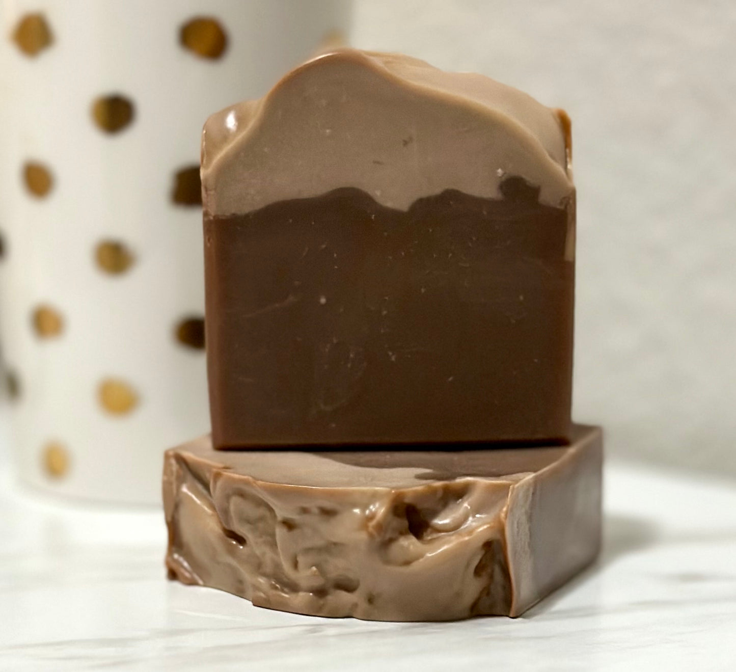 Hot Cocoa Artisan Soap Bar All Natural Handmade Handcrafted Soap.