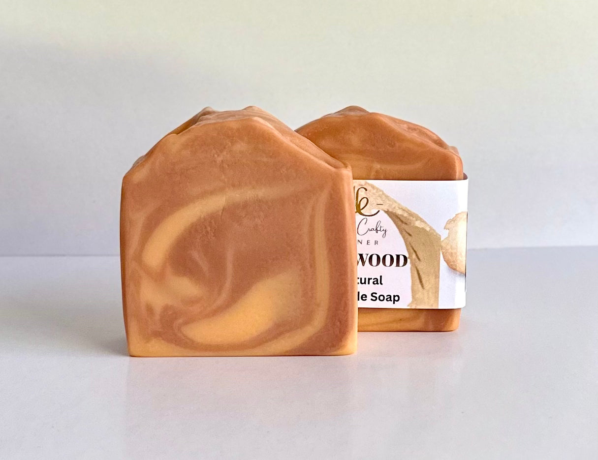 Cedarwood Soap Bar All Natural Artisan Handmade Handcrafted Soap.