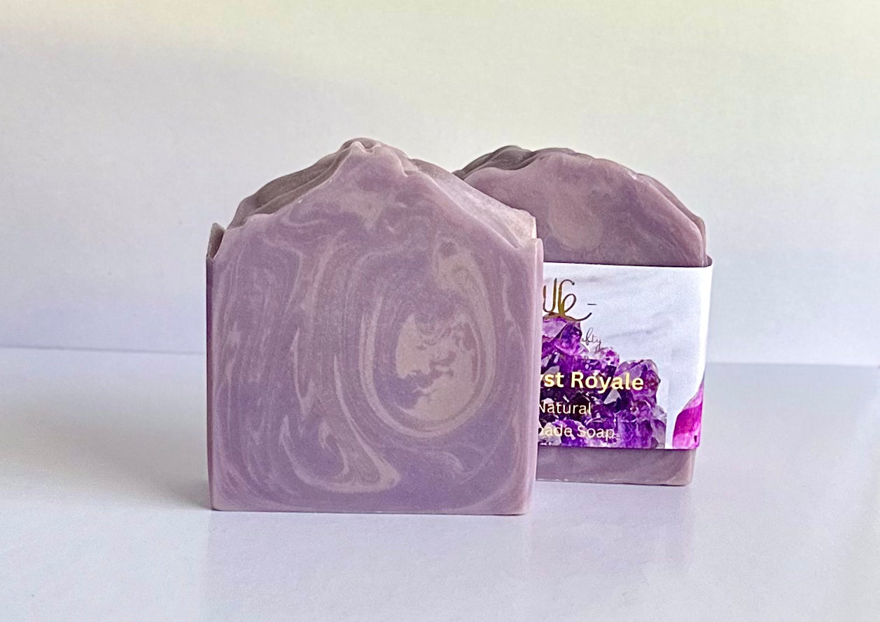 Amethyst Royale Soap Bar All Natural Artisan Handmade Handcrafted Soap.