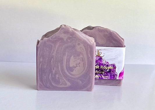 Amethyst Royale Soap Bar All Natural Artisan Handmade Handcrafted Soap.